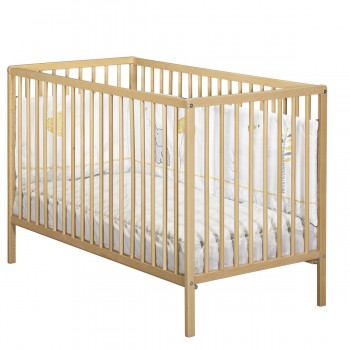 Lit bébé tout barreaux en bois
