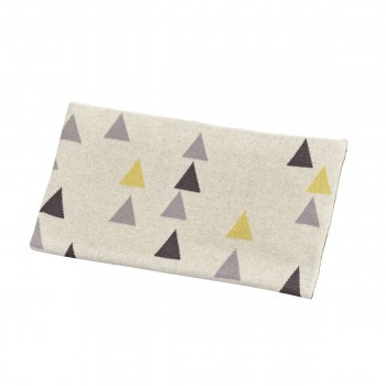 Couverture maille en coton...