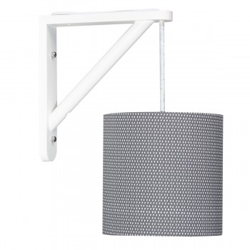 Applique murale en coton gris
