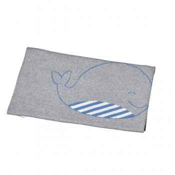 Couverture maille en coton...