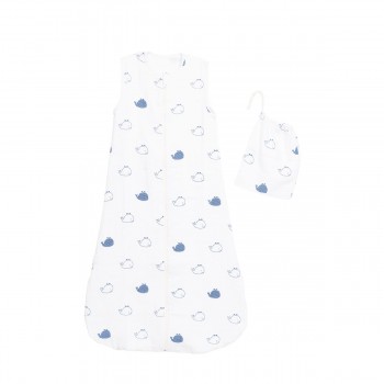 Gigoteuse en coton bio blanc