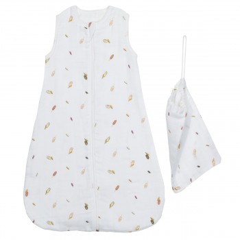 Gigoteuse en coton bio blanc