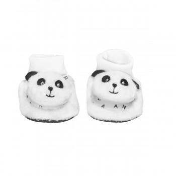 Chaussons bébé en velours