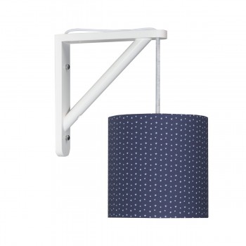Applique murale en coton Bleu