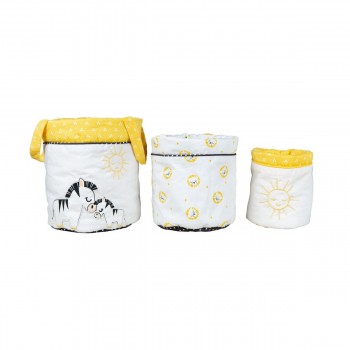 Lot de 3 panieres gigognes...